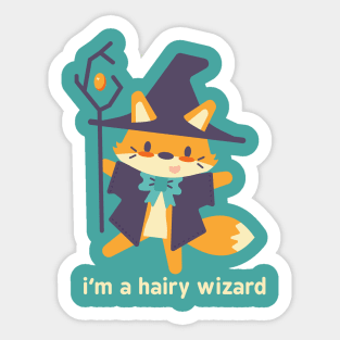 I'm a Hairy Wizard Sticker